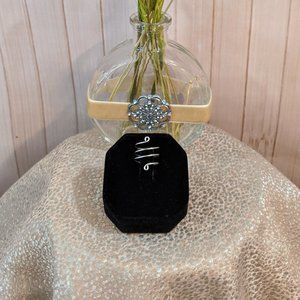 Silver Coil Wrap Ring Size 7-adjustable